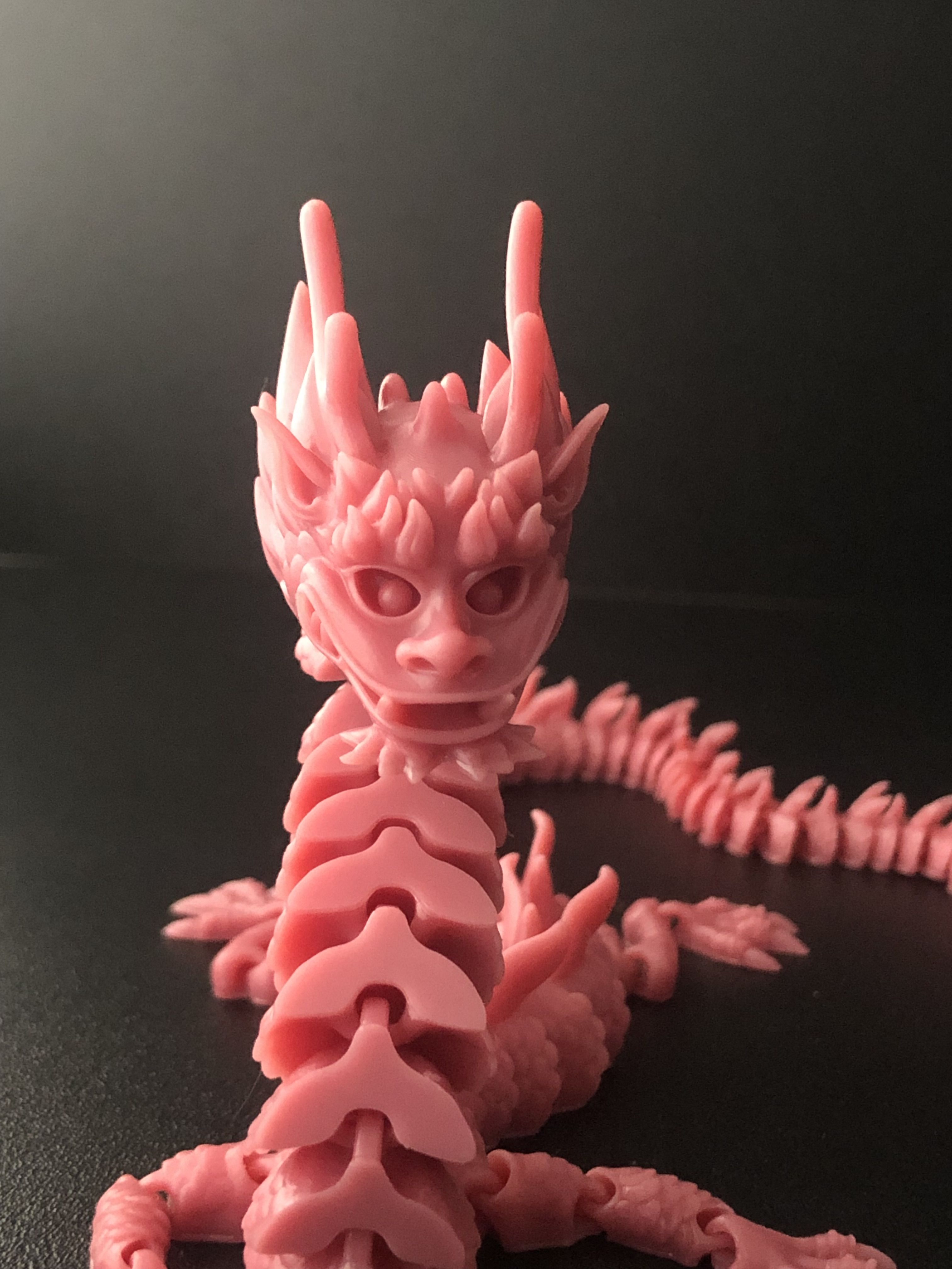 3D print Flexi Print-in-Place Imperial Dragon • made with ELEGOO SATURN ...