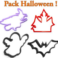 Pack_halloween_public.jpg Halloween cookie cutter pack Cookie Cutter