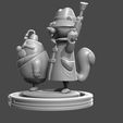 SS_MM_g4.jpg 3D file Secret Squirrel and Morroco Mole -16cm・Template to download and 3D print