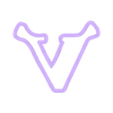 V_Ucase.stl sherk - alphabet font - cookie cutter