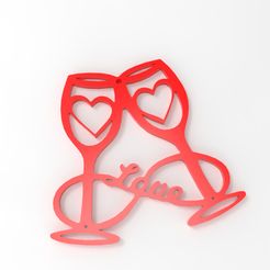 untitled.4.jpg Fichier STL Verre suspendu Love - Cadeau de la Saint-Valentin・Modèle à télécharger et à imprimer en 3D