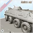 6.jpg Carcass of Russian Soviet BTR 60 tank on modern road (8) - Cold Era Modern Warfare Conflict World War 3