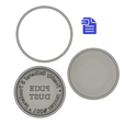 STL00624-1.png 3pc Pixie Dust Bath Bomb Mold - Magic Potion Label