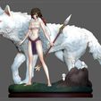 2.jpg MONONOKE HIME MIYAZAKI HAYAO ANIME SEXY GIRL WILD CHARACTER 3D print model