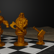 6.png Medieval Viking Figure Chess Set - Viking Character 3D print model
