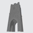 Clock-tower-low-texture-3.jpg OO HO Gauge / Scale Church Clock Tower for Model Railways (Low Texture Version)