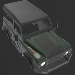 r.png Land Rover Defender 1990 with engine RC body