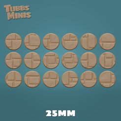 Flagstone_Bases_25mm.png Dungeon Flagstones - Free Miniature Bases