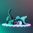 DSC_0047.jpg The Witch's Cat - Halloween D20 dice pet