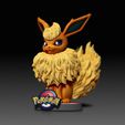 Flareon01.jpg Eevee Evolution 9 em 1 pacote (a cor 3md para AMS está agora incluída!!) - EEVEE EVOLUTION-POKÉMON FIGURINE - MODELO DE IMPRESSÃO 3D