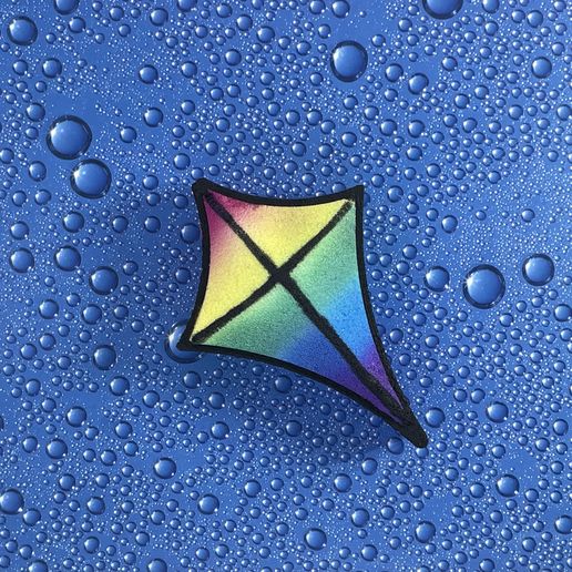 Flat Kite Bath Bomb Mold-Commercial License 3D model