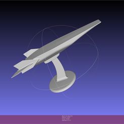meshlab-2021-09-02-08-30-40-82.jpg OBJ file NASA X-43 Scramjet Experimental Plane Printable Miniature 3D・3D printing template to download, julian-danzer