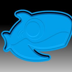 LittleShark-VACUUM-PIECE.jpg Fichier STL MOULE À BOMBE DE BAIN PETIT REQUIN・Design pour impression 3D à télécharger