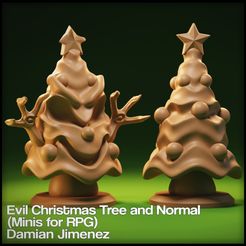 Pino 1.JPG Evil Crhistmas Tree Miniature for tabletop RPG