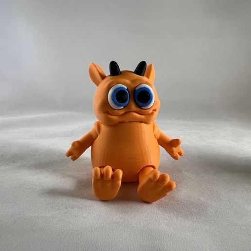👹 Flexi Monster 1 STL File – Monster Fidget - Keychain Option ...