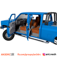 K20cc_6.png 3D Printed RC Car Chevrolet K20 Crew Cab Pickup by AN3DRC