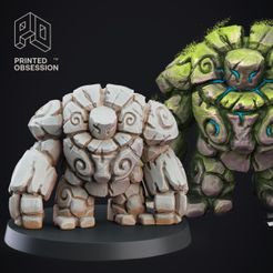 stone-golem.jpg Stone Golem - D&D Construct - PRESUPPORTED - 32mm scale