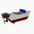 PhotoRoom-20230325_172942~2.png Spongebob Boatmobile (Boat car) paper clip holder - color separated