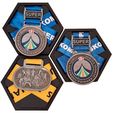 IMG-20251211-WA0042.jpeg Présentoir hexagonal de médailles avec entretoise