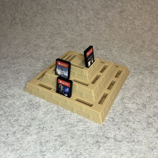 Games stand holder for 24 Nintendo Switch cartridges 3D model