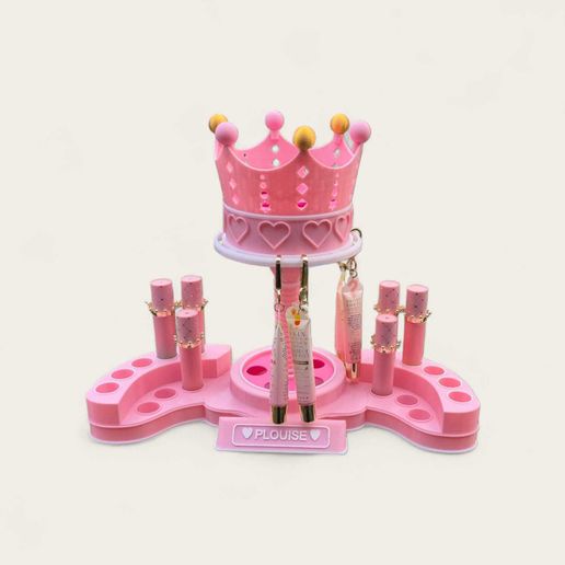 👑 Luxe Crown Rotating Organiser – Double Spin Edition 👑