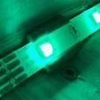 3.jpg LED strip holder clip in design for 10 mm wide strips, for screw or sticky tape, flat or corner attachment