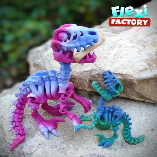 Dan-Sopala-Flexi-Factory-Velociraptor_13.jpg Flexi Factory Skeleton Raptor Dinosaur (Velociraptor)