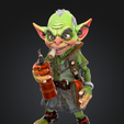 Untitled.png Duende travieso con petaca explosiva - Figura STL