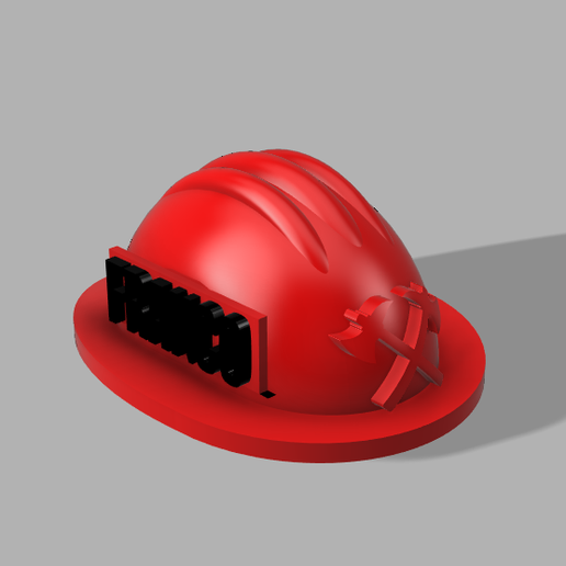 🧑‍🚒 Firefighter Helmet Key Ring Fireman・ STL File for ・Cults