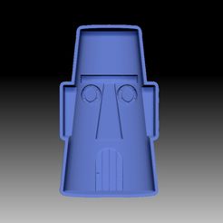 SquidwardHouse-VACUUM-PIECE.jpg Fichier STL MOULE POUR BOMBE DE BAIN MAISON SQUIDWARD・Modèle à imprimer en 3D à télécharger