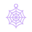 spider_web_wall_hanger.stl Spider Web Wall Hang / Keychain