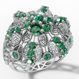 1.png Big Stone Fancy Cluster Ring 3D Model | Openwork Celtic Shank | STL CAD File