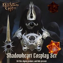 1.jpg Файл 3D Косплейный набор Shadowheart для Baldurs Gate 3・3D-печатный дизайн для загрузки