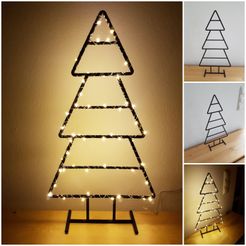 Collage_20171022_142214.jpg Free STL file Wireframe Xmas Tree・3D printer model to download
