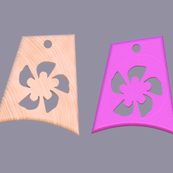 classy-flower.png Free STL file 'Classy flower' earring・3D printing template to download
