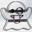 Ghost Emoji Cookie Cutter.png Emoji Cookie Cutters! Poop - Kiss - Wink - Heart Eyes - Alien - Ghost - Laughing
