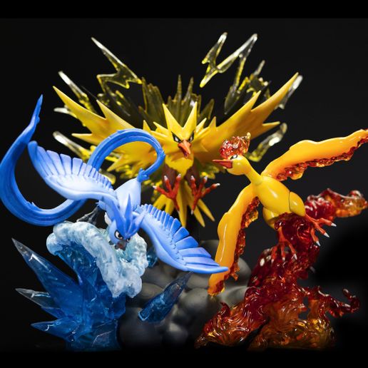 🐉 Trio Legendary Birds - Zapdos Moltres Articuno・ 3D File for 3D