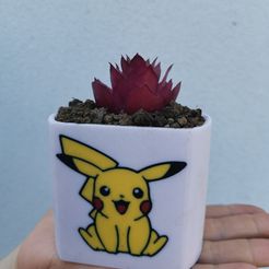 IMG_20230801_104557.jpg Pikachu planter for multicolor capable printers