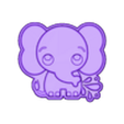 BabyElephant.stl BABY ELEPHANT SOLID SHAMPOO AND MOLD FOR SOAP PUMP