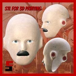5.jpg Fichier STL Masque de robot Atomic Heart VOV-A6 Cosplay・Modèle à télécharger et à imprimer en 3D