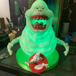 e8bddf60514beb8f6bd3fb9af5e39006_display_large.jpg Free STL file GhostBusters - Slimer UV Glow in the dark lamp・3D print design to download