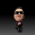 Psy02.jpg Psy-Gangnam style-Caricature figurine- 3d model-3d print ready
