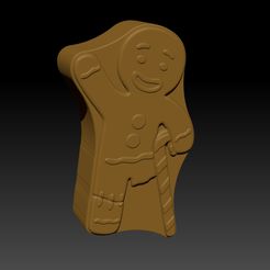 Gingerbreadman.jpg Archivo STL Gingerbread Man - BOMBA DE MOLDE, SHAMPOO SÓLIDO・Objeto imprimible en 3D para descargar