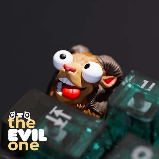 🐏 el Maligno - Derpy Ojo Urial Llavero Artesano 🐏・Archivo 3D para ...