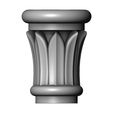 Capital2-06.JPG Simple Rose Leaves Column Capital 3D print model