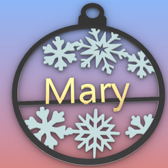 Mary.png Archivo STL Mary Ornament・Diseño imprimible en 3D para descargar