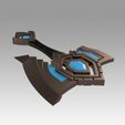 4.jpg World Of Warcraft Shadowlands Axe Bastion Cosplay weapon prop