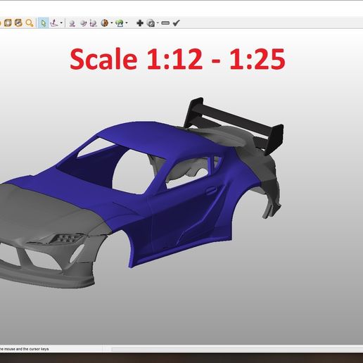 6.jpg Fichier 3D Toyota Supra 2020 Tuning Body pour impression・Idée pour impression 3D à télécharger, Andrey_Bezrodny