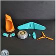 005.jpg 3D file Kinder Surprise Egg Toy plane - No Supports・3D printer model to download