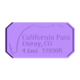 california.obj Maverick's Trail Badge California Gulch pass Ouray offroad colorado